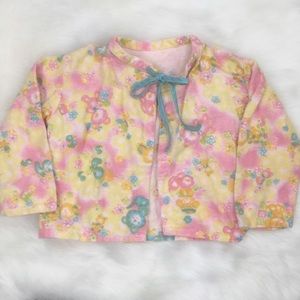 Vintage 50s 60s Infant Toddler Flannel Top